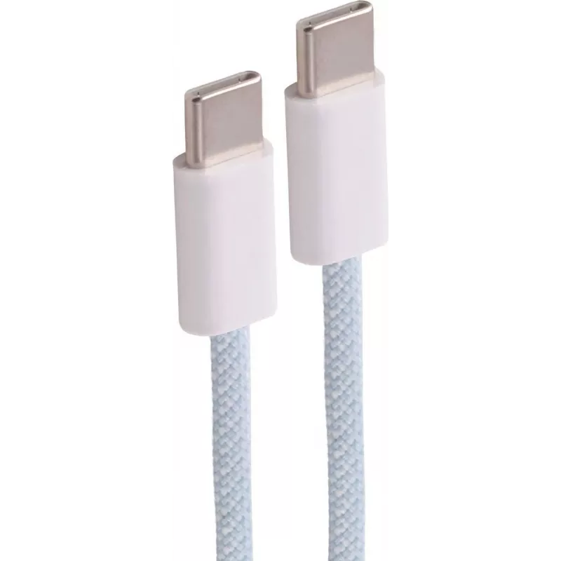 shiverpeaks USB-C į USB-C įkrovimo kabelis, 2.0, 240W, mėlynas, pintas tekstilinis, 0,5 m (BS14-22011)