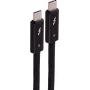 SHIVERPEAKS USB-C į USB-C Thunderbolt 5 UltraFlex laidas, 240W, 2m, juodas BS13-75035