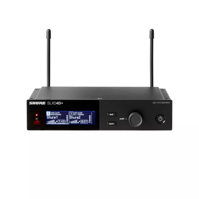 Shure SLXD24D+E/58 dviejų kanalų belaidė sistema su SM58 kapsulėmis