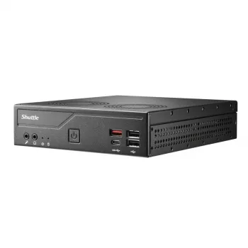 Shuttle DH810S plonas kompiuterio barebone, S1851 (Intel H810), DDR5, DisplayPort, HDMI, M.2, GbE LAN, 8x USB, COM