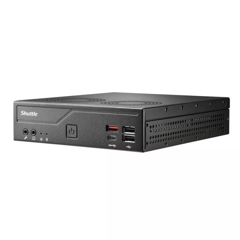 Shuttle DH810S plonas PC barebone, LGA1150, Intel H81, DDR3L, HDMI, DP, M.2, du GbE, 8x USB, COM, 24/7