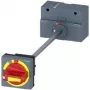 Siemens 3VA9257-0FK25 durų montuojamas sukamasis valdymo mechanizmas 3VA2 grandinės pertraukikliams, 250 mm velenas, IP65, užrakinamas