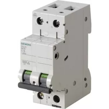 Siemens 5SL4516-6 2 polių 16 A C charakteristikos automatinis miniatiūrinis jungiklis, 230/400 V AC, 6 kA