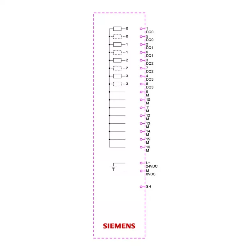 SIEMENS SIMATIC ET 200SP Skaitmeninės išvesties modulis DQ 4x24VDC/2A ST (6ES7132-6BD21-0BA0)