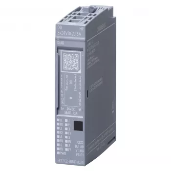 Siemens SIMATIC ET 200SP skaitmeninių išėjimų modulis DQ 8x24VDC 6ES7132-6BF01-0CA0