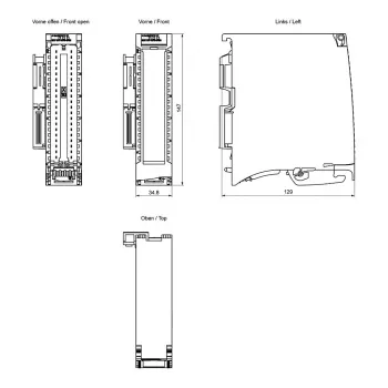 Siemens SIMATIC S7-1500 analoginio įvesties modulis AI 8xU/I/RTD/TC 16 bitų - 6ES7531-7KF00-0AB0