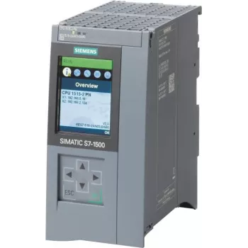 Siemens SIMATIC S7-1500 CPU 1515-2 PN Standartinis CPU 500 KB Programos atmintis 3 MB Duomenų atmintis 2 PROFINET sąsajos