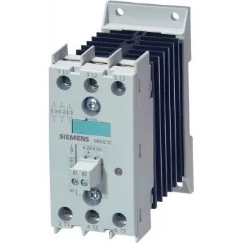 Siemens SIRIUS 3RF2420-1AC45 puslaidininkinė relė, 1 fazė, 20 A, 48-600 V AC, 24 V DC valdymas, nulinio taško perjungimas, varžtiniai gnybtai