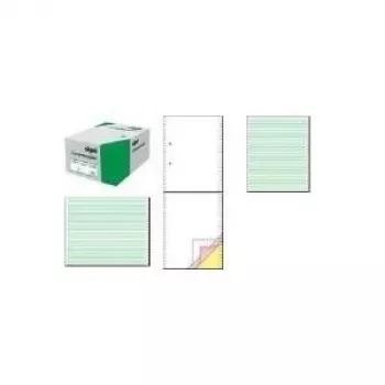 SIGEL 91300 ištisinio spausdinimo popierius, A4, 3 dalių, be anglies, 240 formų, 60/53/57 gsm, tuščias, 12 colių plotis
