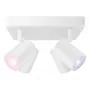 SIGNIFY WiZ IMAGEO 4-Spot lubinis prožektorius kvadratinis Tunable White & Color baltas