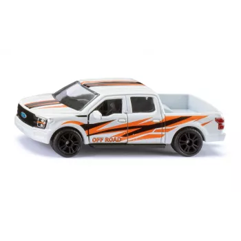 SIKU Ford F-150 Raptor 1:55 Liejamo modelio automobilis Baltas/Oranžinis