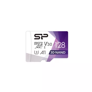 Silicon Power 128GB Superior Pro microSDXC UHS-I U3 V30 A1 atminties kortelė su SD adapteriu