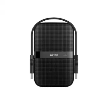 Silicon Power Armor A60 4TB nešiojamasis išorinis kietasis diskas, juodas (USB 3.2 Gen 1)