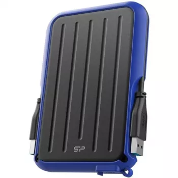 Silicon Power Armor A66 1TB išorinis kietasis diskas USB 3.2 Gen 1, tvirtas, IPX4 atsparus purslams, juodas su raudonomis detalėmis