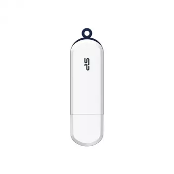 Silicon Power Blaze B32 USB Flash Drive 128GB USB 3.2 Gen 1 White Navy Blue Trim