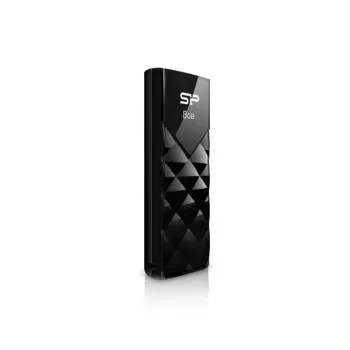 Silicon Power SP008GBUF2U03V1K 8GB USB 3.2 Gen 1 įtraukiama laikmena, juoda