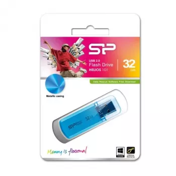 Silicon Power Helios 101 USB atmintinė 32GB, mėlyna (SP032GBUF2101V1B)
