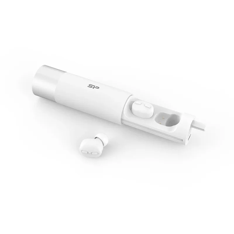 Silicon Power SP5MWASYBP81BT0W 10000mAh Power Bank su įmontuotu USB-C laidu - balta