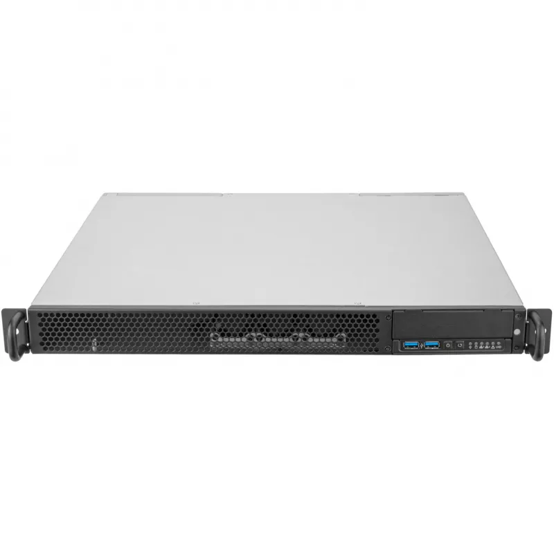 SilverStone RM100 1U Rackmount Chassis - Mini-ITX, Steel, Black