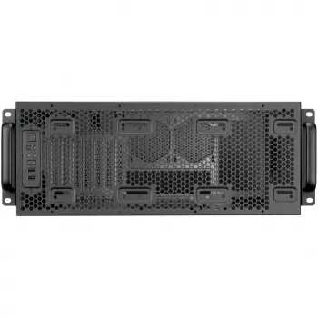 SilverStone RM4A 4U stelažinis serverio korpusas, SSI-EEB, tinklelis - tamsiai pilka