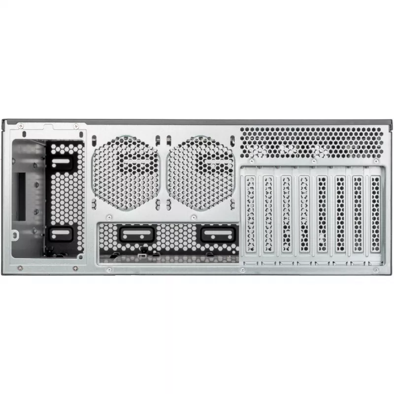 SilverStone RM4A 4U stelažinis serverio korpusas, SSI-EEB, tinklelis - tamsiai pilka