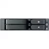 SilverStone SST-FS202B-V2 2-Bay 3.5 colio SATA karštojo keitimo narvas 5.25 colio lizdui - juoda