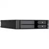 SilverStone SST-FS202B-V2 2-Bay 3.5 colio SATA karštojo keitimo narvas 5.25 colio lizdui - juoda