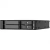 SilverStone SST-FS202B-V2 2-Bay 3.5 colio SATA karštojo keitimo narvas 5.25 colio lizdui - juoda