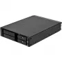 SilverStone SST-FS202B-V2 2-Bay 3.5 colio SATA karštojo keitimo narvas 5.25 colio lizdui - juoda