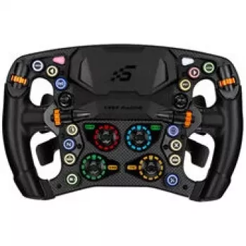 Simagic Zeus Formula vairas - 290mm anglies pluoštas, 4,3 colio LCD, RGB mygtukai, dviguba sankaba