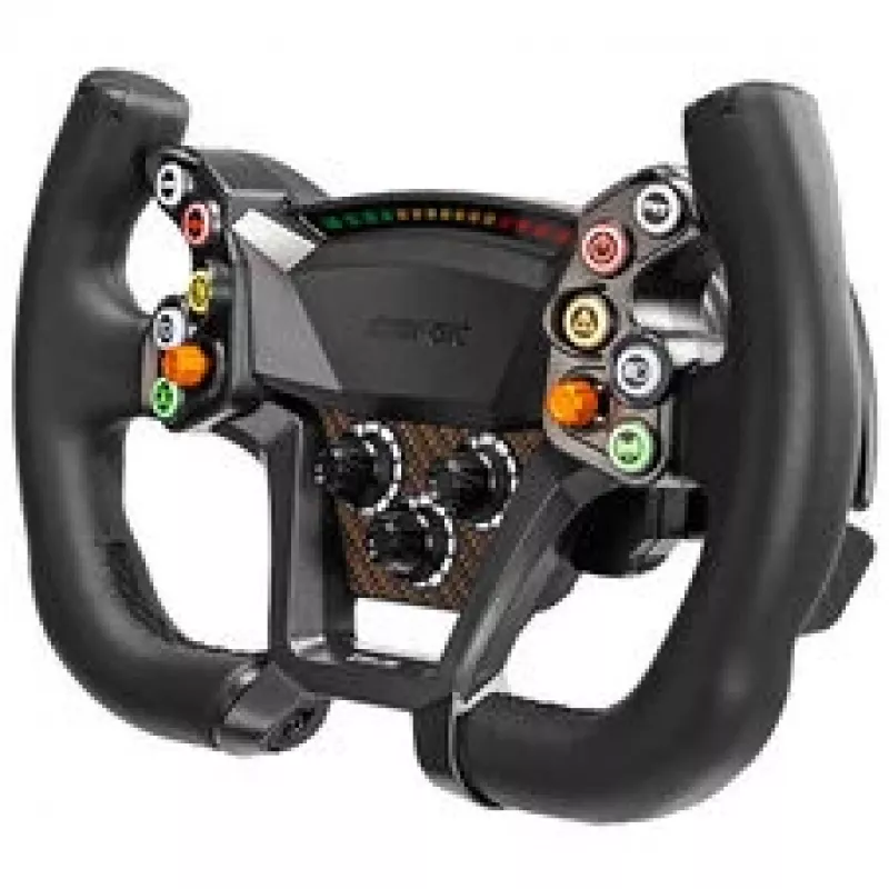 Simagic Zeus GT 300mm belaidis vairas su anglies pluošto plokšte, RGB mygtukais, magnetinėmis mentelėmis, dviguba sankaba, greito atleidimo jungtimi Alpha bazėms