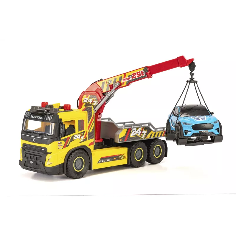 SIMBA-DICKIE Giant vilkikas su šviesomis, garsais, judančiu kranu ir gerve – žaislinė gelbėjimo transporto priemonė vaikams nuo 3 metų