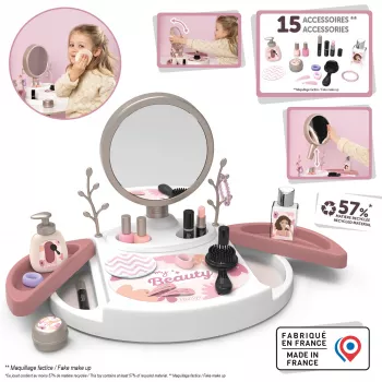 SIMBA-DICKIE My Beauty Studio Interaktyvus grožio staliukas su apšviestu veidrodžiu ir 10 aksesuarų vaikams nuo 3 iki 6 metų