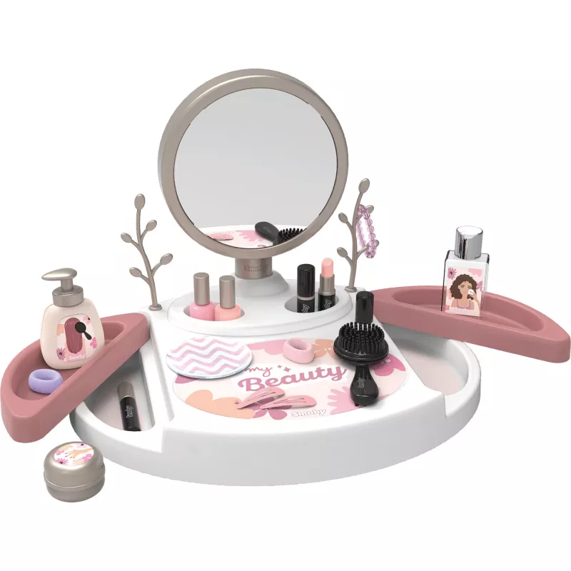 SIMBA-DICKIE My Beauty Studio Interaktyvus grožio staliukas su apšviestu veidrodžiu ir 10 aksesuarų vaikams nuo 3 iki 6 metų