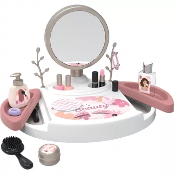 SIMBA-DICKIE My Beauty Studio Interaktyvus grožio staliukas su apšviestu veidrodžiu ir 10 aksesuarų vaikams nuo 3 iki 6 metų