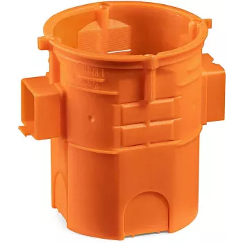 SIMET S60GF Paviršinė jungiamoji dėžutė, jungiama, ypač gili, 60 mm, oranžinė