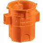 SIMET S60GF Paviršinė jungiamoji dėžutė, jungiama, ypač gili, 60 mm, oranžinė