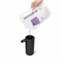 simplehuman ST1084 Sensorinis muilo dozatorius, juodas nerūdijantis plienas, 266 ml, bekontaktis automatinis, infraraudonųjų spindulių judesio jutiklis, reguliuojamas kiekis, neužsikemšantis siurblys, atsparus pirštų atspaudams