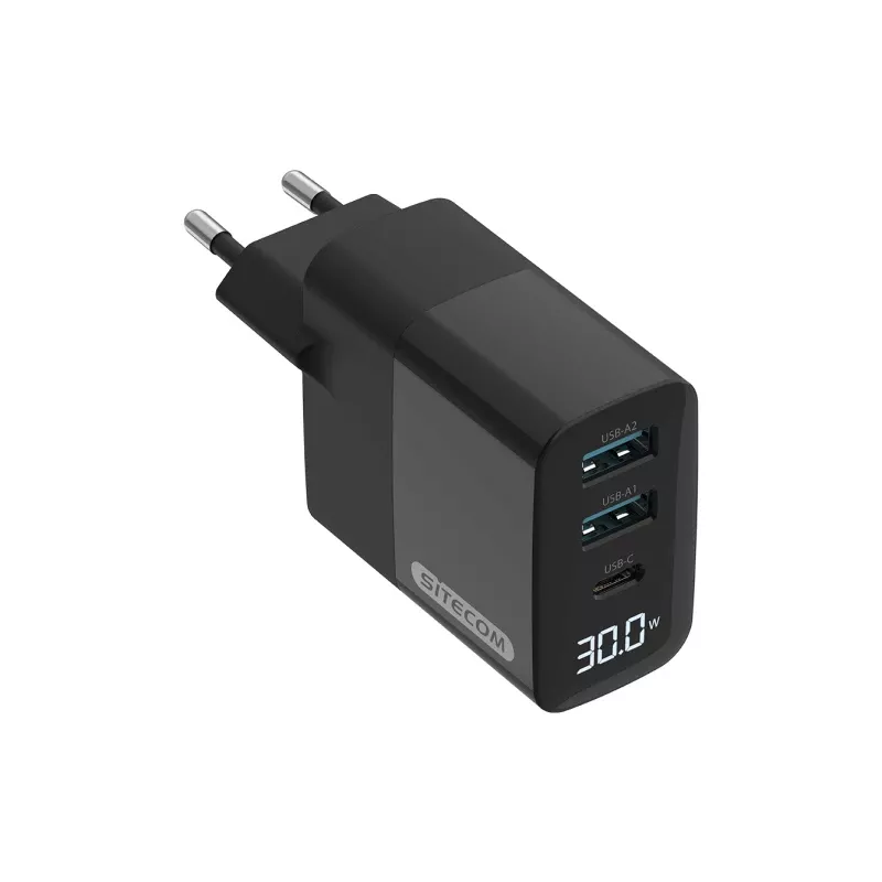 Sitecom CH-1001 universalus įkroviklis, USB-C, juodas