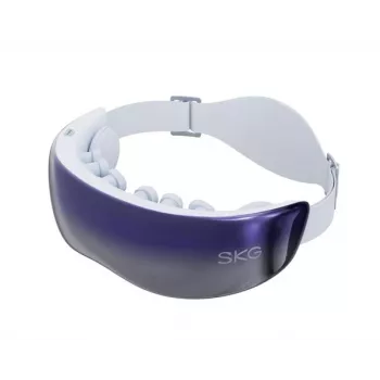 SKG KS700-E akių masažuoklis su oro slėgiu, šiluma ir Bluetooth – baltas
