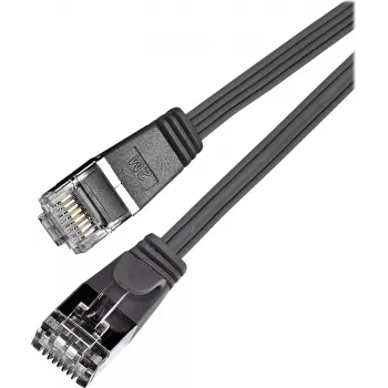 Wirewin Cat6 U/FTP plonas Ethernet tinklo kabelis 0,5 m juodas PKW-STP-SLIM-KAT6 0.5 SW