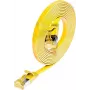 Wirewin Cat6a U/FTP plonas Ethernet tinklo kabelis RJ45 1,5m geltonas PKW-STP-SLIM-K6A 1.5 GE