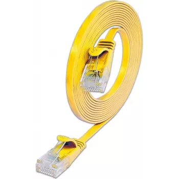 Wirewin SLIM U6 5 GE - Cat.6 plonas tinklo kabelis, U/UTP, 5,0 m, geltonas PKW-SLIM-KAT6 5.0 GE