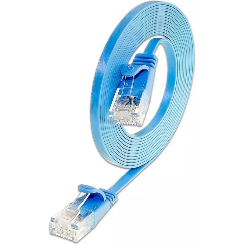 Wirewin Triotronik Cat6 plonas Ethernet tinklo kabelis 5m mėlynas U/FTP PKW-SLIM-KAT6 5.0 BL