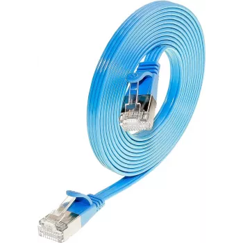 Wirewin Triotronik Cat6 U/FTP plonas eterneto tinklo kabelis 1 m mėlynas PKW-STP-SLIM-KAT6 1.0 BL