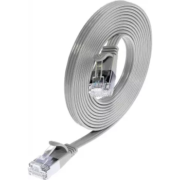 Wirewin Triotronik Cat6 U/FTP plonas Ethernet tinklo kabelis, 3m, RJ-45 vyriškas-vyriškas, pilkas PKW-STP-SLIM-KAT6 3.0