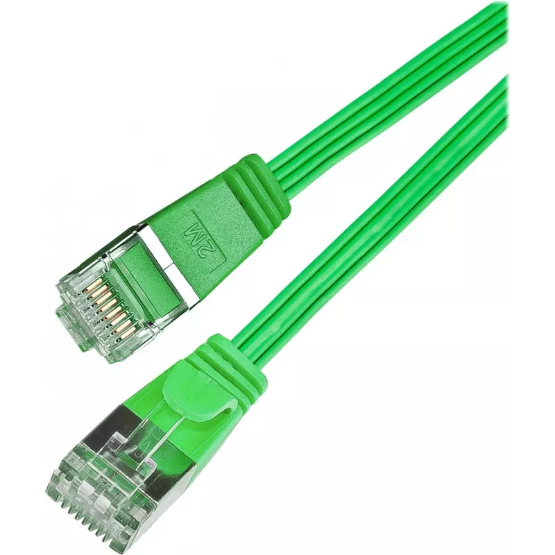 Wirewin Triotronik Cat6 U/FTP plonas tinklo kabelis, 0,5 m, žalias PKW-STP-SLIM-KAT6 0.5 GN