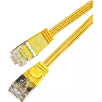 Wirewin Triotronik Cat6 U/FTP plonas tinklo kabelis 5m geltonas PKW-STP-SLIM-KAT6 5.0 GE