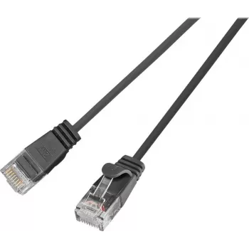 Wirewin Triotronik PKW-LIGHT-K6 5.0 SW Cat6 U/UTP tinklo kabelis, RJ45 vyriškas-vyriškas, 5m, juodas