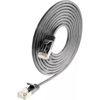 Wirewin Triotronik PKW-LIGHT-STP-K6 1.5 SW Cat6 ekranuotas tinklo kabelis, RJ-45 vyriškas-vyriškas, 1,5 m, juodas